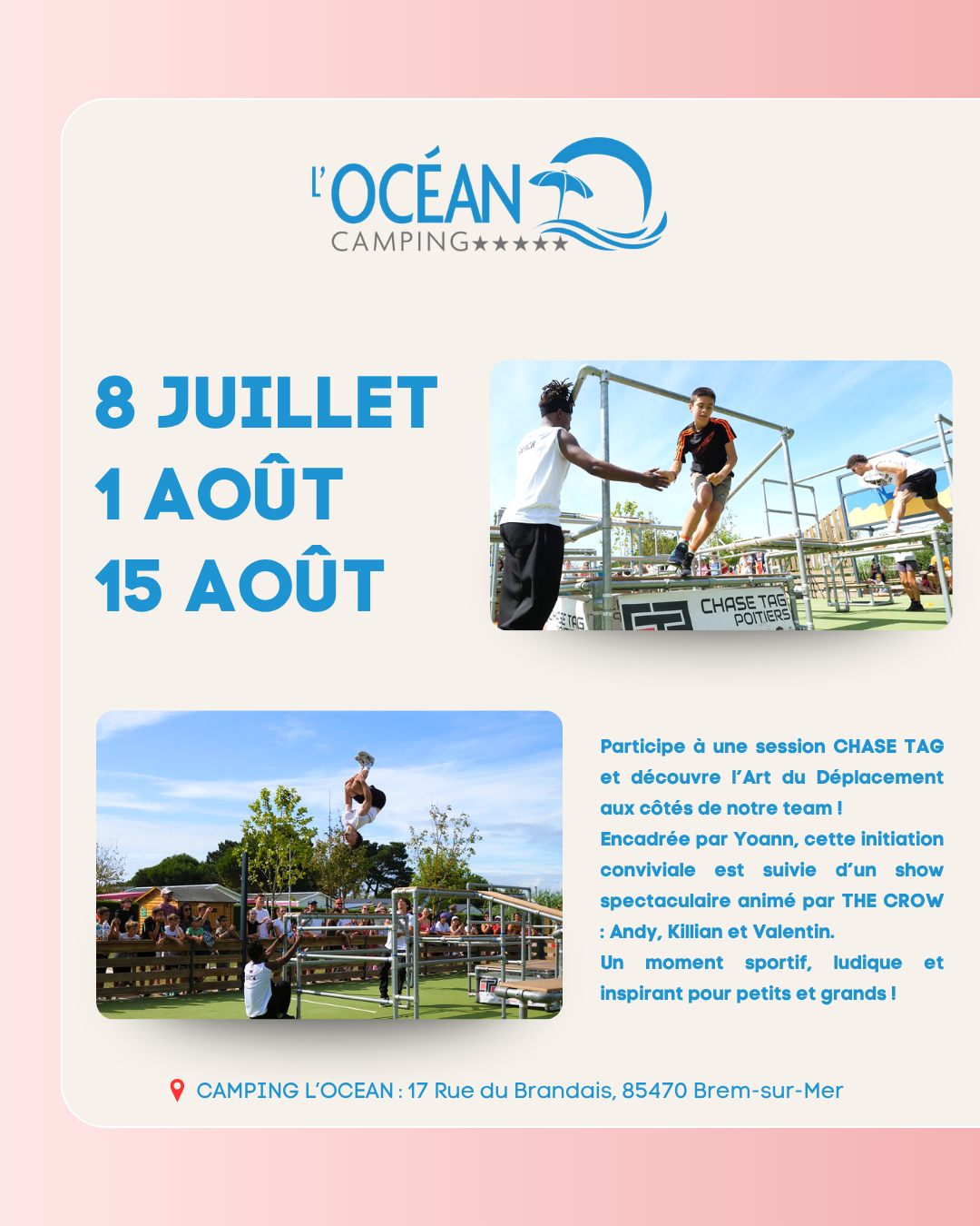 LA TOURN&Eacute;E CHASE TAG & ART DU D&Eacute;PLACEMENT